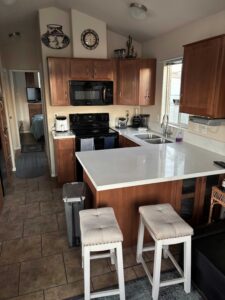kitchen with stools 225x300