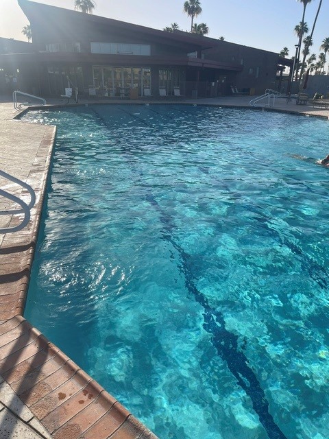East Pool skimmer repairs completed